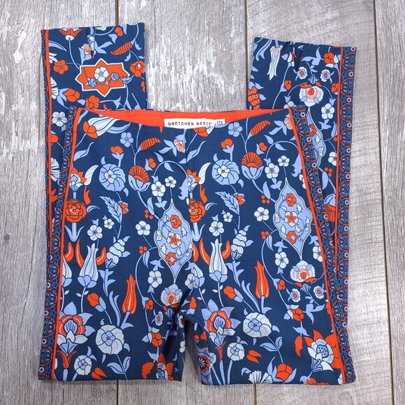 Gretchen Scott Womens Pull On Gripeless Trouser Pants Size Medium Classic Floral - Picture 4 of 8